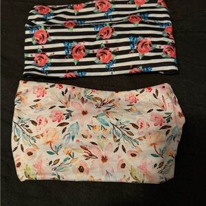 Two NWOT Floral and Striped Women's boutique Headbands